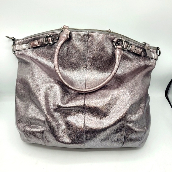 COACH Madison Metallic Leather Lindsey Large Bag - Picture 4 of 16